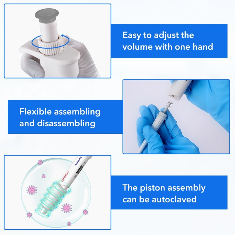 PRECIPETTE Pipette 1-10ml Micropipette Lab Single Channel Pipette High Precision