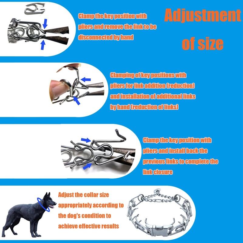 Adjustable Dog Ｎo Pull Ｃollar for Small Medium Large Dogs