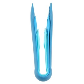 3 Sizes Toaster Tongs, Blue Multifunctional Bread Clip Anti Slip Food Clamps Heat Resistant Kitchen Baking Tools Space Saving Modern Utensils Gifts for Toaster Salad BBQ Vegetable Home Restaurant
