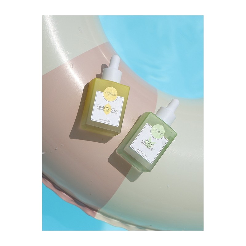 Cure 31 Aloe Lemon Capsule Ampoule Duo Set 30ml /