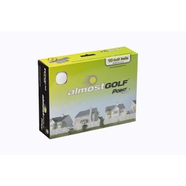 ALMOSTGOLF Point3 Limited Flight Practice Golf Balls – Realistic Spin, Trajectory, & Accuracy Foam Training Balls Pack of 10, White