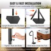 VEVOR Hot Tub Handrail, 360 Rotatable Spa Side Handrail with
