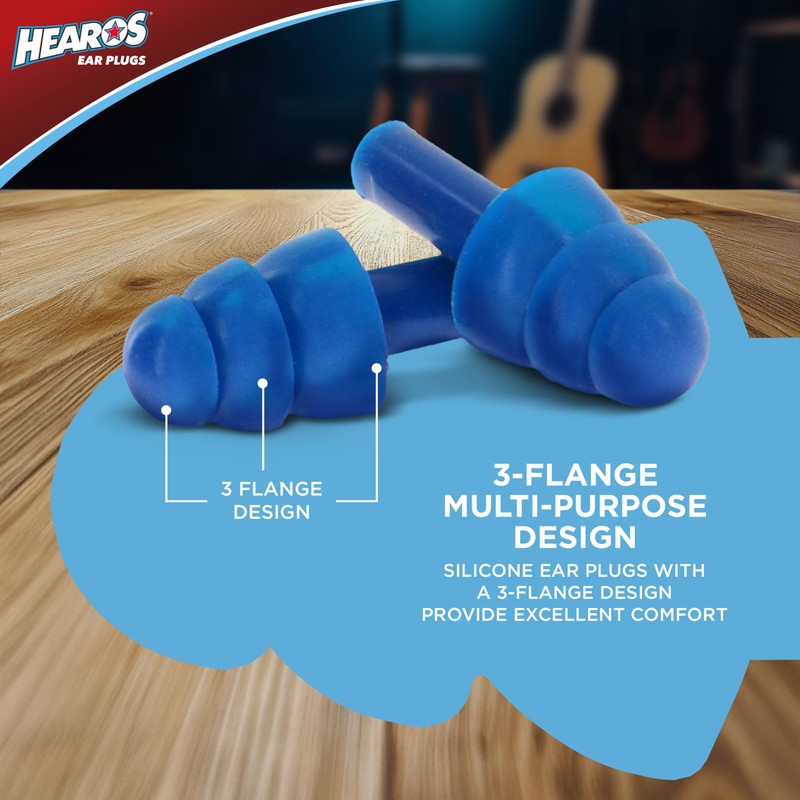 Hearos Multi-Purpose Series Ear Plugs, 4 Count
