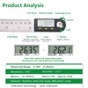 Wengart Digital Angle Finder Ruler,8 Inch / 200 mm,360° Measuring