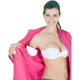 Kleinert's Super Absorbent! 100% Cotton, Peel & Stick, Disposable Underarm Pads. Our Most Absorbent Disposable. Standard Size Unisex (WHITE, 12 PAIR PACK)