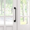 Tubular Barn Door Handle Black Stair Railing Grab Bar for