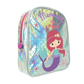 PERLETTI Reflective Children's Backpack 2/5 Years - Toddler School Bag Nursery - Children's Backpack School Child Boys Girls - Small Preschool Backpack Cute - 31 x 24 x 13 cm, mermaid