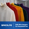 SPECILITE Wire Metal Clothes Hangers Bulk 150 Pack for Standard