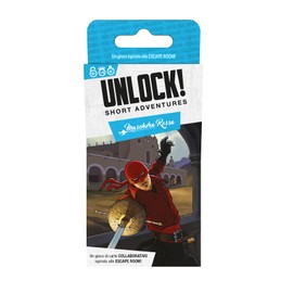 Asmodee: Unlock! Short Adventures: Rote Maske, Brettspiel von Rätseln, ab 10 Jahren, 1-6 Spieler, italienische Ausgabe