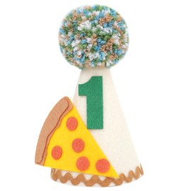 Pizza 1st Birthday Crown - Pizza Theme Party 1st Birthday Hat, Baby 1st Birthday Party Decorations