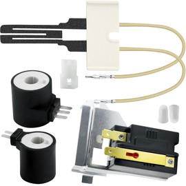 Upgraded Gas Dryer Repair Kit with 279311 Flat Igniter for Ken-more Whirl-pool May-tag Gas Dryer, with-279834 Gas Valve Coil -338906 Dryer Flame Sensor- Rapid Heating High Success Rate by TOMOON