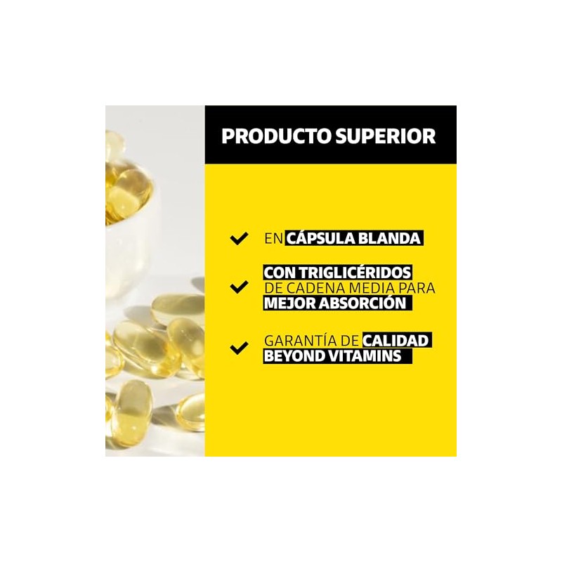 Beyond Vitamins | Vitamina D3 + Vitamina K2 con Aceite