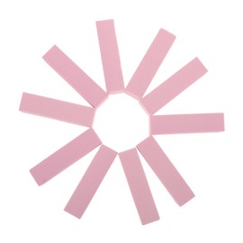 SAFIGLE 10Pcs Four Sided Nail Buffer Sponge Files for Manicure Pedicure Gentle Nail Grinding Tools for Natural False Nails for Salon DIY Use Pink