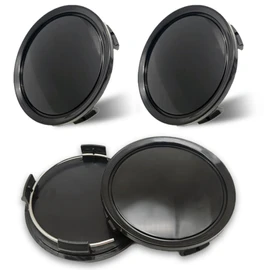 GZYYANG Wheel Hub Caps, Set of 4 Hub Covers, 75 mm, Hub Caps for Mercedes, Wheel Hub Cover ABS Black Hub Caps for Wheel Hubs, Car Accessories, Wheel Hub