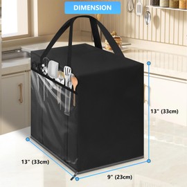 Ice Maker Bag for Countertop Ice Maker Machine with Handles,Heavy Duty 600D Oxford Fabric Ice Maker Cover for Portable Ice Makers/Ice Cube Maker/Ice Machine（ Bag Only