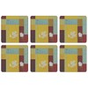 Plymouth Pottery - Daisy Squares Coasters - Set of 6