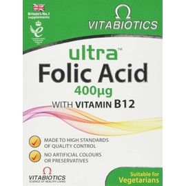 Folic Acid Tablets with Vitamin B - 60 Tablets, Vitabiotics Ultra