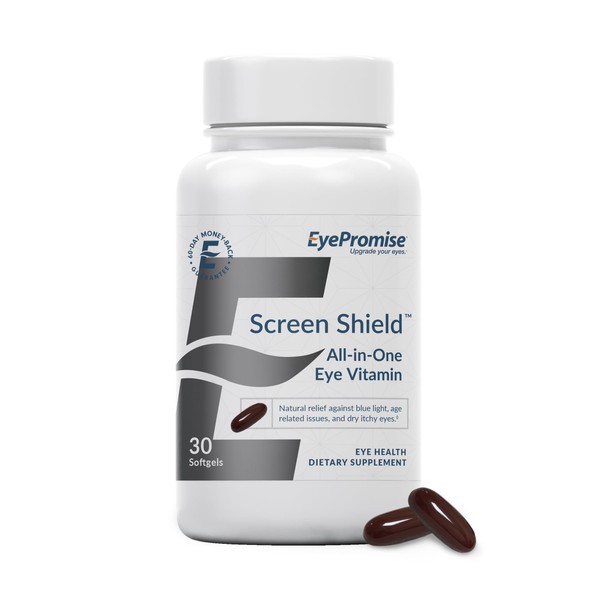 EyePromise Screen Shield All-in-One Eye Vitamin | Omega–3 Fish Oil,