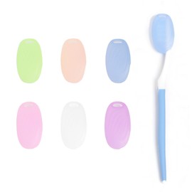 NOVERBEASTE OMLYER 6 Pieces Toothbrush Covers, Silicone Toothbrush Covers Caps for Electric Toothbrush Replacement Heads and Manual Toothbrush (6 Pieces Multicolor)