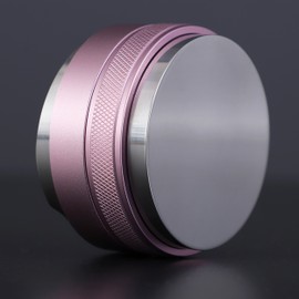 Coosigar 54mm Coffee Distributor and Tamper,Dual Head Coffee Leveler Fits for Breville 54mm Portafilter,Professional Espresso Hand Tamper.(Light pink)