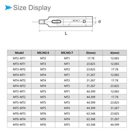 CoCud Morse Taper Drill Sleeve Reducing Adapter, MT3 to MT2, Steel Chuck Sleeve Holder Center - (Applications: for Lathe Milling Part Shank Drill)