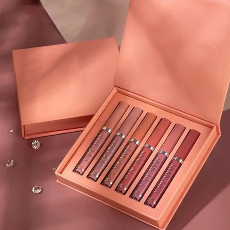 Set De Pintalabios Mate, Paquete De 6 Mascarillas Labiales G