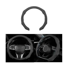 Mandark Car Steering Wheel Cover Suede Sport Vehicle Steer Wheel Protector Fitting 15 I