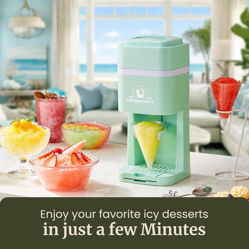 Elite Gourmet Snow Cone & Shaved Ice Maker, ESI2215M, Refreshing
