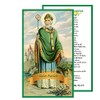 Saint Patrick Breastplate Prayer Card Blessed By His Holiness Pope