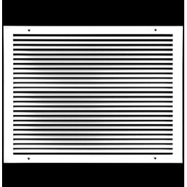 20" X 18" Aluminum Return Grille - Easy Air Flow - Linear Bar Grilles [Outer Dimensions: 21.5w X 19.5"h]