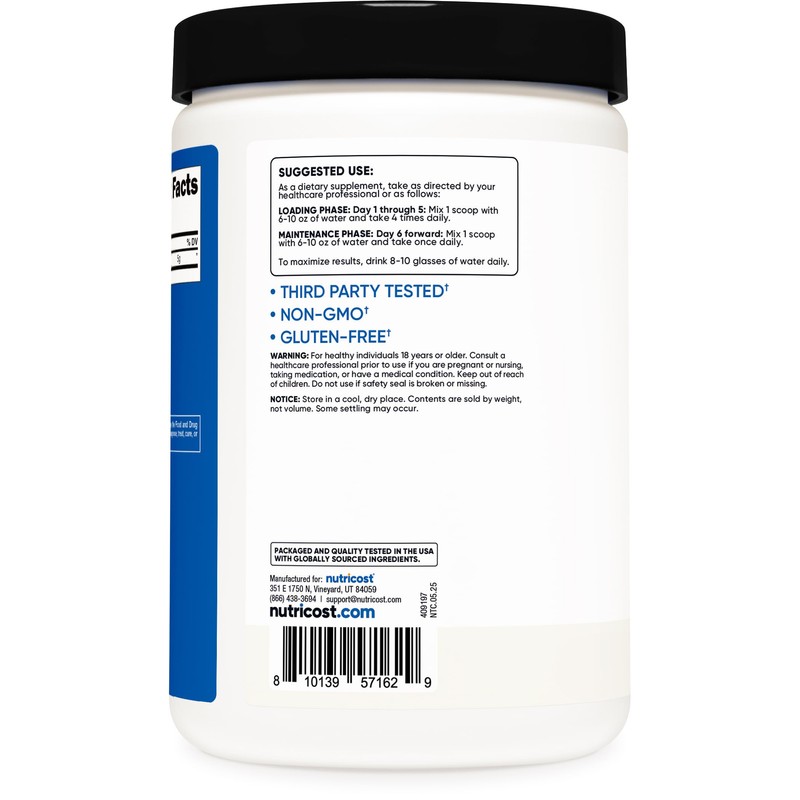 Nutricost Creatine Monohydrate Micronized Powder 500G, 100 Servings