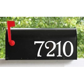 Bright Pink - House or Mailbox Numbers - 6" Tall - Custom Vinyl Decal - Custom Lettering Home Address Office - PR - Die Cut Sticker