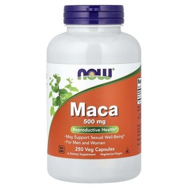 NOW Foods, Maca, 500mg, Veggie Capsules 250 / NOW Foods (나우푸드), 마카, 500mg, 베지 캡슐 250정