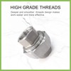 Stainless Steel Pipe Fitting Coupling 1/2" x 1/2" Female Pipe