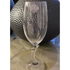 RIEDEL SOMMELIERS 2001 Handmade Crystal Champagne Flutes-Signed Millennium