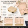 Fireproof Travel Jewelry Organizer Case with Lock & 6 Binder