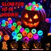 Tiaxidex 72PCS Halloween Party Favors, Bouncy Balls, Glow In The