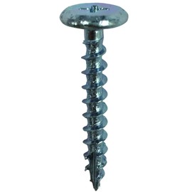DAIDOHANT 10176814 Woodworking Screws, Ease-of-Use, Uni-Chrome Head, Nominal Diameter: 1.65 inches (4.2 cm) x Length: 0.83 inches (21 mm), Washer Head [Iron/Uni-Chrome], Pack of 100