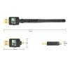 2-in1 Bluetooth 5.0 600Mbps Dual Band 2.4/5GHz Wireless USB WiFi