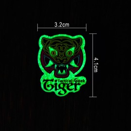 TACTICAL GEEK BG04 3D PVC Patches Funny Cartoon Comics Print PVC Rubber 3D Morale Patch Hook Patch Rubber Patch Velcro Badge Applique for EDC Pocket Organiser, Bag, Hat, Clothing