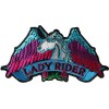 Ivamis Lady Rider Unicorn Biker Patch - 5x2.5 inch -