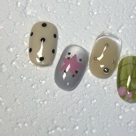 [Rene] Rhythm handmade nail tips, daily nail specialist / [르네] 리듬 수제네일팁 데일리네일 전문