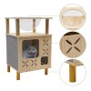 Unbrand Indoor Cat Cave Bed Playhouse, 2 Tier Cat Tower,