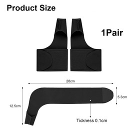 Daumenbandage Rechts & Links, 1 Paar Daumen Handbandage, Atmungsaktive Karpaltunnel Stützhandschuhe, Handgelenkstütze Schien für Hand und Handgelenkschäden – Schwarz