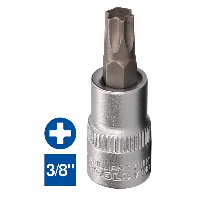 BRILLIANT TOOLS BT021948 3/8 Inch Torx Bit Socket, T50 [Powered
