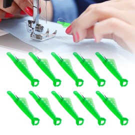 DANLIKT Pack of 10 Needle Threaders, 2024 Upgrade Quick Needle Threader for Sewing Machines, Threading Aid for Sewing Needles, Automatic Threader Needle Threading Tool for Hand Sewing