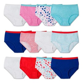 Fruit of the Loom Little Girls' Brief , Assorted, 6(Pack of 12)