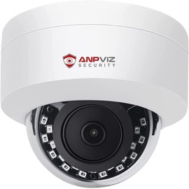 Anpviz 4MP PoE IP Camera Outdoor with Audio Recording, Dome Outdoor Surveillance Camera, 30 m IR Night Vision, Motion Detection, Remote Access Outdoor, No Power Supply, No Snapshot (U Series)