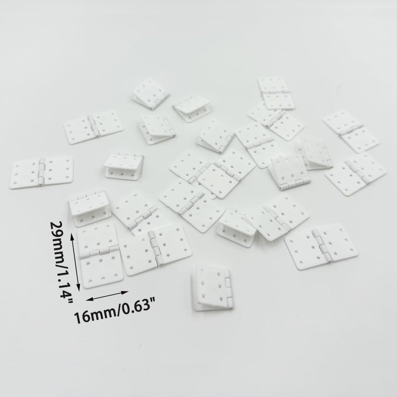25PCS RC Airplane Pinned Nylon Hinges for RC Plane Replacement