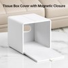 MEIBOOCH PU Leather Tissue Box Cover Square Tissue Box Holder